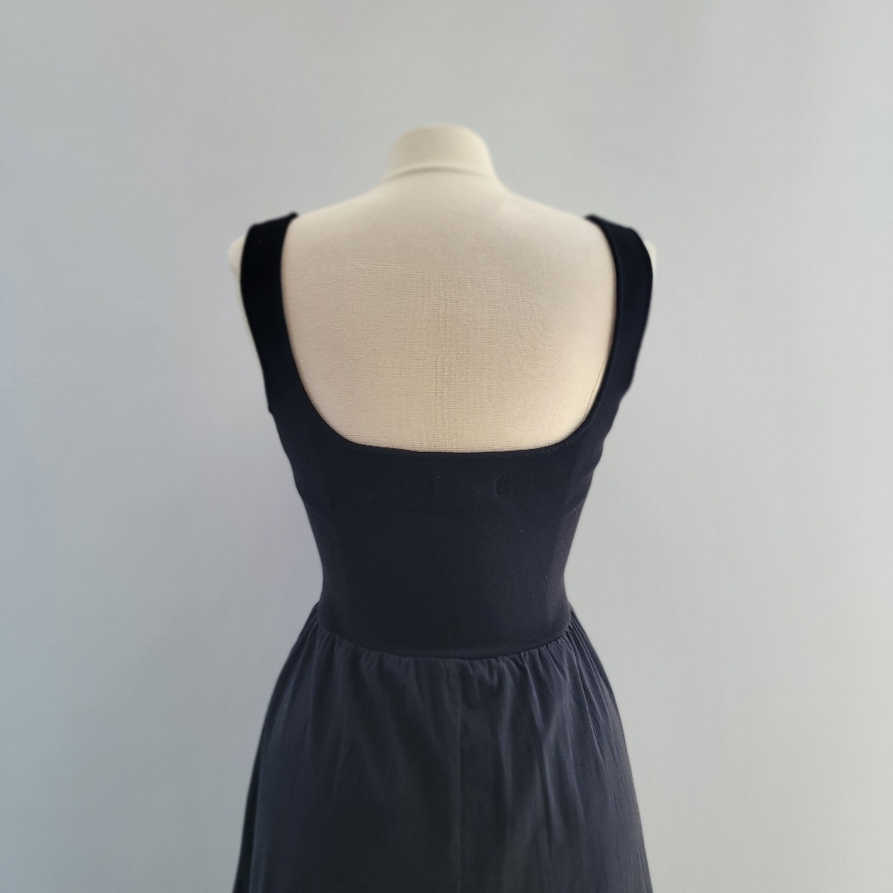 All Row Lucinda Black Midi Market Dress Size Small Minimalist Preppy Neutral - Picture 11 of 15